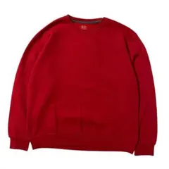 無地スウェット 赤