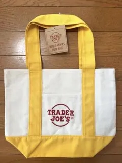 TRADER JOE'S 新品キャンバスミニトートバッグ イエロー