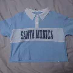 comcoca SANTA MONICA ポロシャツ ライトブルー 130cm