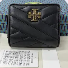 箱ショップ袋付き トリーバーチ 長財布 ブラック ゴールド金具