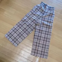 GUキッズ☆チェック柄長ズボン☆140cm