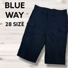 ✨ブルーウェイ✨ メンズ カーゴハーフパンツ Ｓサイズ 28インチ ワークパンツのサムネイル
