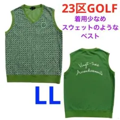 23区GOLF ニジュウサンクゴルフ　メンズ　スウェット　ベスト　総柄　LLのサムネイル