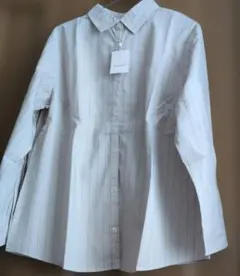 新品タグ付き ARRONDI 長袖 ストライプシャツ 4Lサイズ