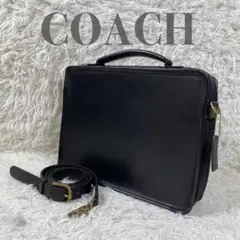 【美品】オールド コーチ 2WAY ミニブリーフケース 斜め掛け レザー