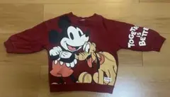H&M ミッキーマウス トレーナー 80cm ミッキー　　赤