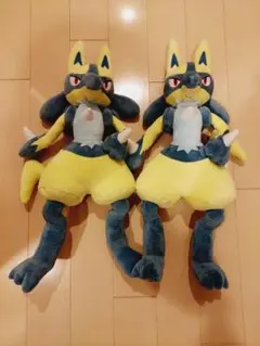 ポケモンめちゃもふぐっとぬいぐるみ　黄色いルカリオ 2個まとめ売り