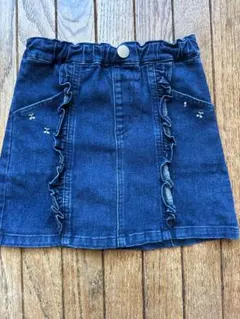プティマイン　スカート　スカッツ　デニム　110