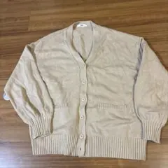 WEGO ベージュ 長袖カーディガン JK ギャル　ディズニー