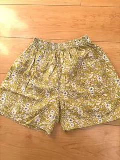 花柄ハーフパンツ イエロー系