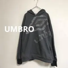 アンブロ　UMBRO ロゴスウェットパーカー　グレー　レディース　L