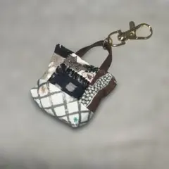 ミナペルホネン　パッチワークチャーム（キーホルダー）　ハンドメイド