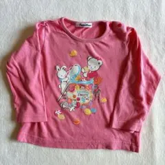 15.familiar❤️90センチ リアちゃんTシャツ 長袖Tシャツ
