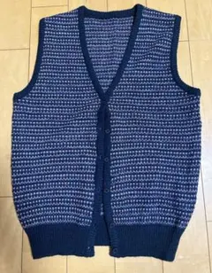 昭和レトロ　ニットベスト Vネック　9号
