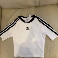 adidas ラグランスリーブ Tシャツ XS ホワイト/ブラック