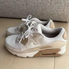 【美品】NIKE エアマックス90★ベージュ★24.5センチ