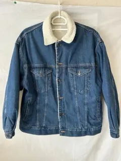 BROWNY VINTAGE デニムボアジャケット フリース襟付き Lサイズ