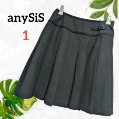 anysis ミニプリーツスカート 黒 1（S）のサムネイル