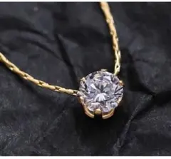 ネックレス　k18 サージカルステンレス　石　ゴールド　フォーマル　金アレ