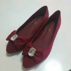 美品！♡リボンフラットシューズ♡M