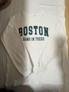 BOSTON GU長袖Tシャツ ホワイト
