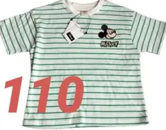新品タグ付き　Disney ディズニー 半袖Tシャツ　ボーダー　ミッキーのサムネイル