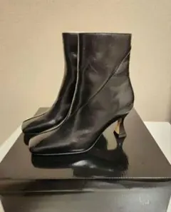 新品☆AZUL moussy ブラック レザー ブーティ　ショートブーツ