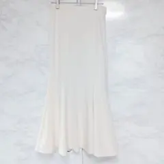 GU カットソー マーメイド ロングスカートZ+E ホワイト フレア M