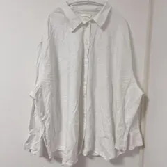 H&M 【XXL】オーバーサイズ 白シャツ ホワイトシャツ ビッグシルエット