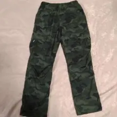 迷彩柄ゴムウエスト長ズボン