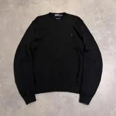 Ralph Lauren 90s cotton knit BLACK