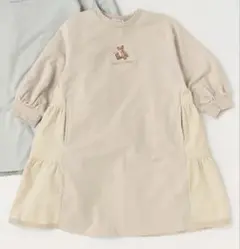 【美品】mezzo piano メゾピアノ くまティアードワンピース 140cm