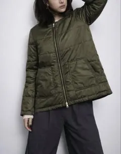 早い者勝ちJ.PRESS リバーシブル キルティングコート M カーキ