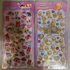 【新品】パワーパフガールズ♪トゥイーティー♪2点セット♪プチドロップステッカー♪