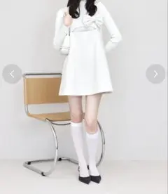 新品未使用タグ付き　エイミーイストワール　スリットデザインツイードミニワンピース