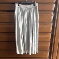 UNIQLO プリーツスカート L グレー
