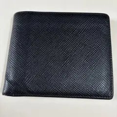 PRADA プラダ　二つ折り財布 ブラック メンズ