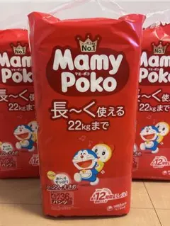 【36枚入り✖️3個セット】マミーポコ ビック 12-22kg おむつ　ドラえもんのサムネイル