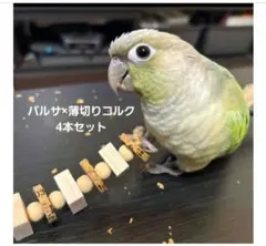 〖215〗インコおもちゃ4本　鳥おもちゃ　バルサ　バードトイ　ガジガジ　破壊系のサムネイル