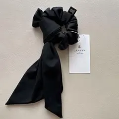 LANVIN en Bleu ブラック ヘアシュシュ