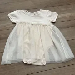 美品　H&M ベビー チュール ロンパース 74cm