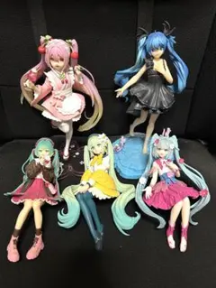 初音ミク フィギュア まとめ売り 五体 中古