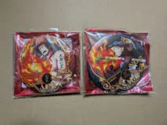 ワンピース 輩缶バッジ サボ　エース　BEST30　2個セット