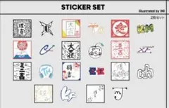 INI XQUARE カプセルトイ ステッカーセット