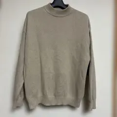 ユニクロ　コットンハイネックセーター ゆったり　S M 春　綿