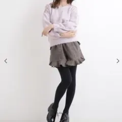 MAJESTIC LEGON ショルダーレースシャギープルオーバー Mサイズ
