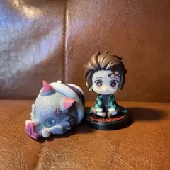 鬼滅の刃 すわらせ隊 1 竈門炭治郎　おねむたん　伊之助　鬼滅 カプセルトイ