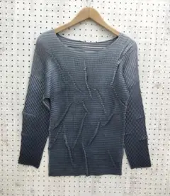 レトロ　ヴィンテージモード　オリエンタルコア古着 グラデカラー　プリーツトップス