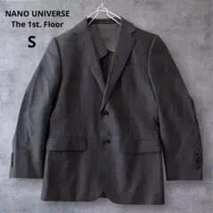 ナノユニバース　モヘヤ混 春夏テーラードジャケット　Sサイズ　44 グレー