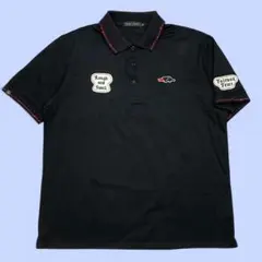 ROUGH&SWELL ラフアンドスウェル 半袖 ポロシャツ M ブラック